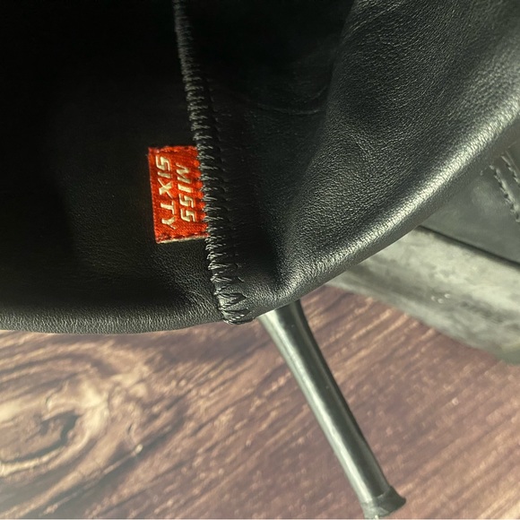 Miss Sixty Leather Pull On Boots size 38 - Picture 2 of 6